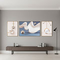 3D Sculptural (blue/cream/copper)  discounted from (£256)